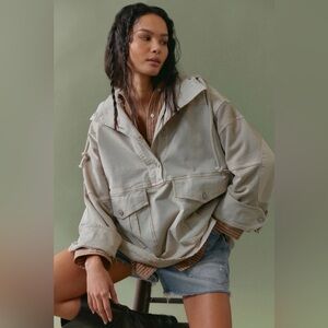 Free People We the Free Marlie Washed Pullover NWOT